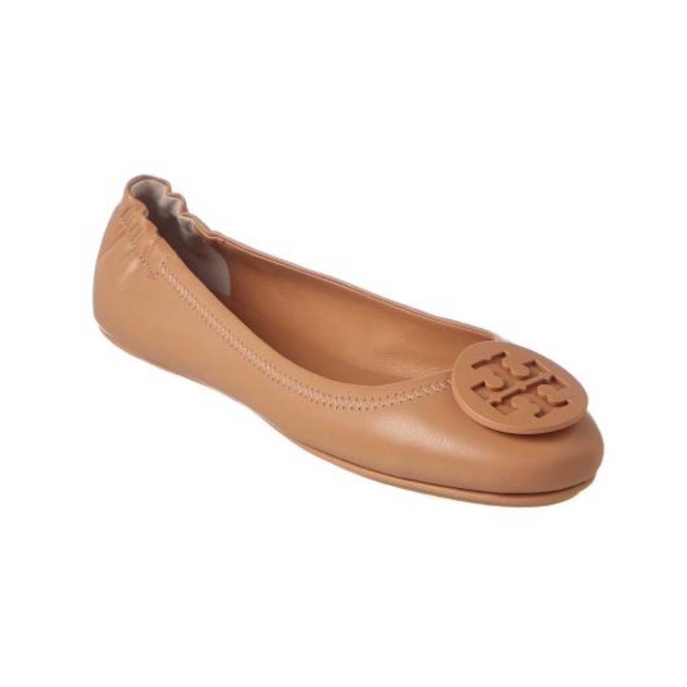 Tory Burch Minnie Travel Leather Ballet Flats
